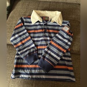 Vintage 100 Acre Collection “Bug Finders” Pooh Kids Striped Long Sleeve Polo